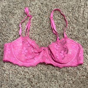 Victoria’s Secret bra. Unlined. Size: 34C. Pink. Never worn